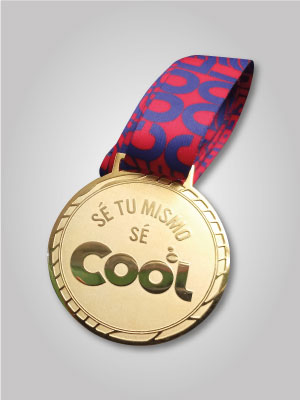 medalla de bronce personalizada